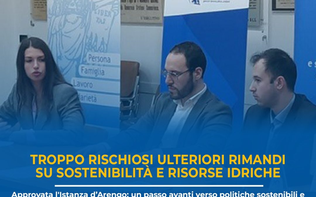 Troppo rischiosi ulteriori rimandi su sostenibilità e risorse idriche – l’appello dei gdc